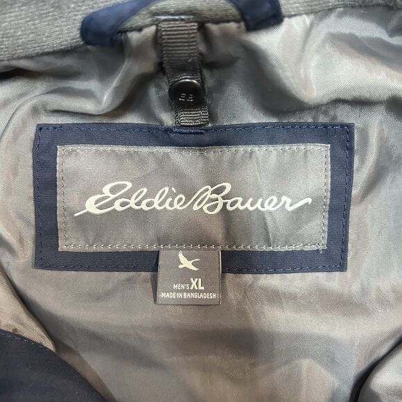 Eddie Bauer Weatheredge PLUS Men Hooked Shell Waterproof Ski Jacket XL Blue - Picture 14 of 14